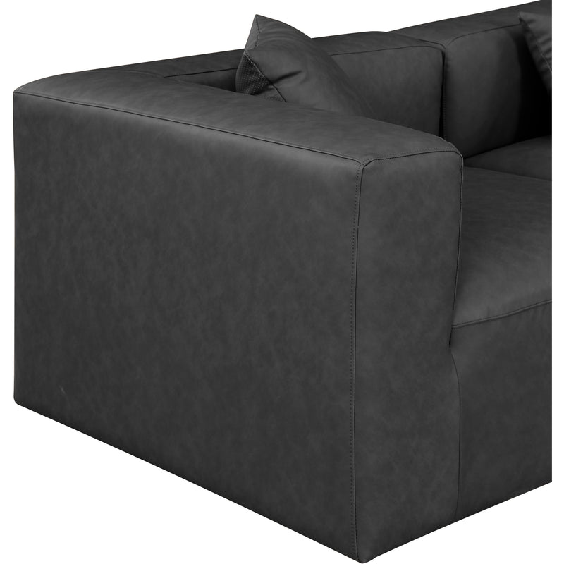 Diamond Modern Furniture Meridian Sectionals Stationary 668Grey-Sec5D IMAGE 6