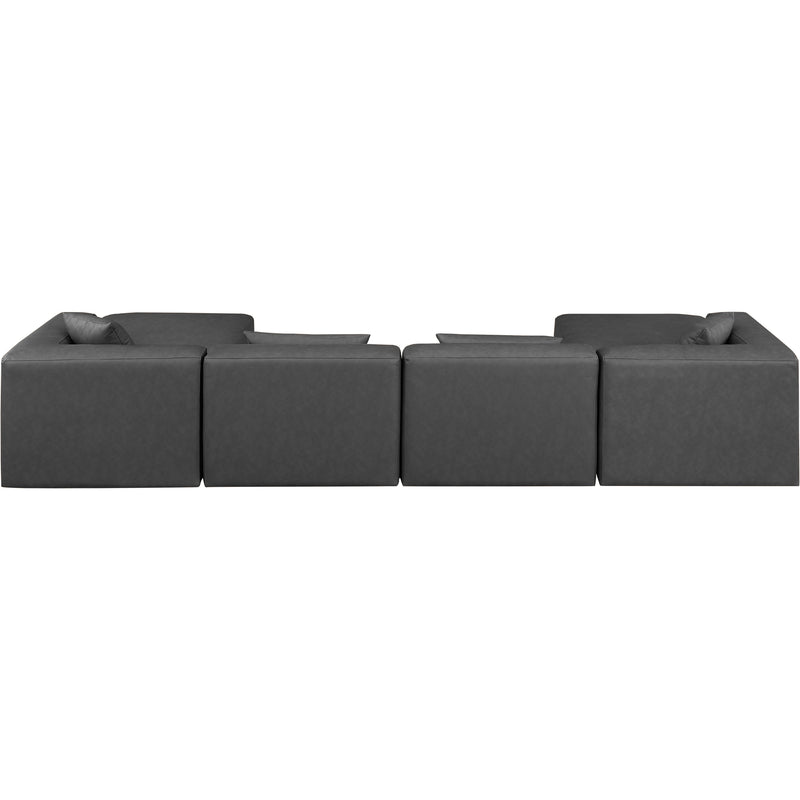 Diamond Modern Furniture Meridian Sectionals Stationary 668Grey-Sec6B IMAGE 3