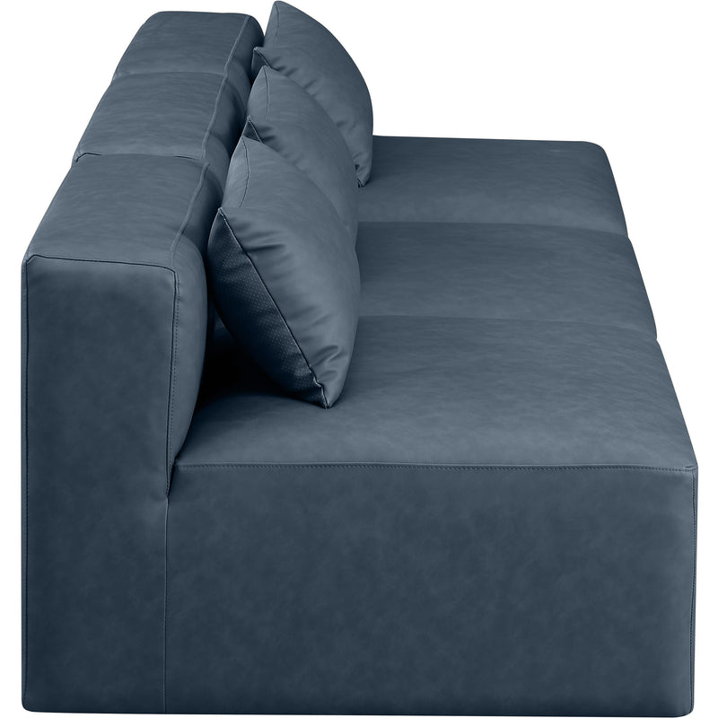 Diamond Modern Furniture Meridian Sofas Stationary 668Navy-S108A IMAGE 5