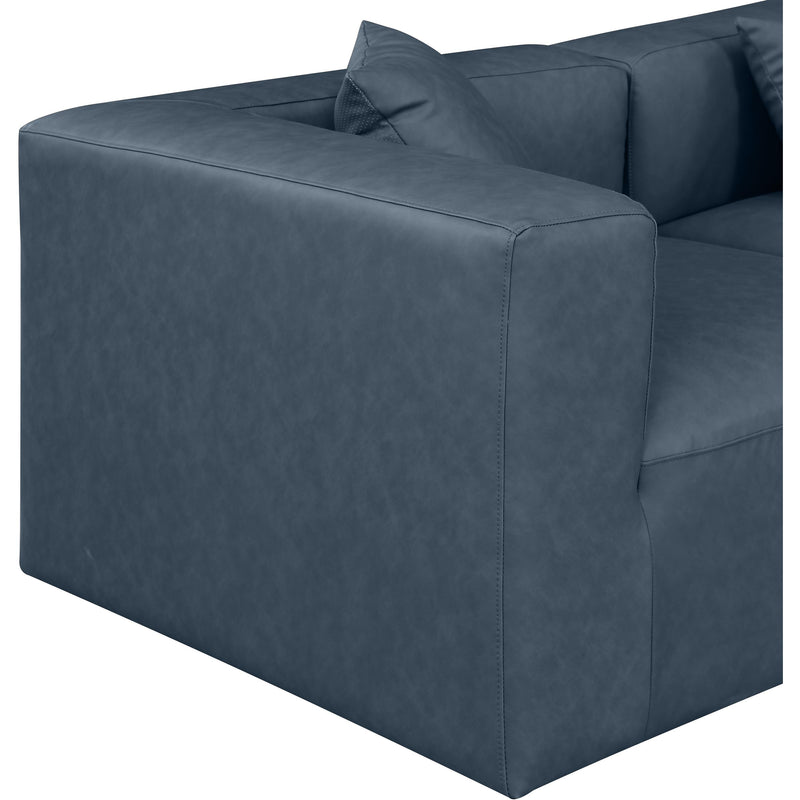 Diamond Modern Furniture Meridian Sectionals Stationary 668Navy-Sec5A IMAGE 6