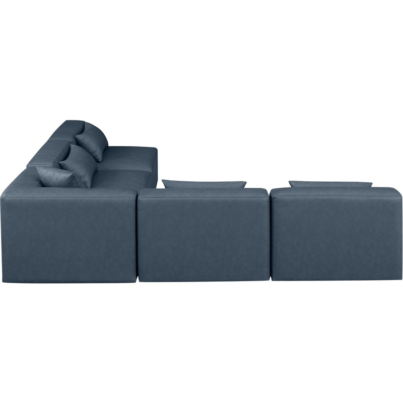 Diamond Modern Furniture Meridian Sectionals Stationary 668Navy-Sec5B IMAGE 5