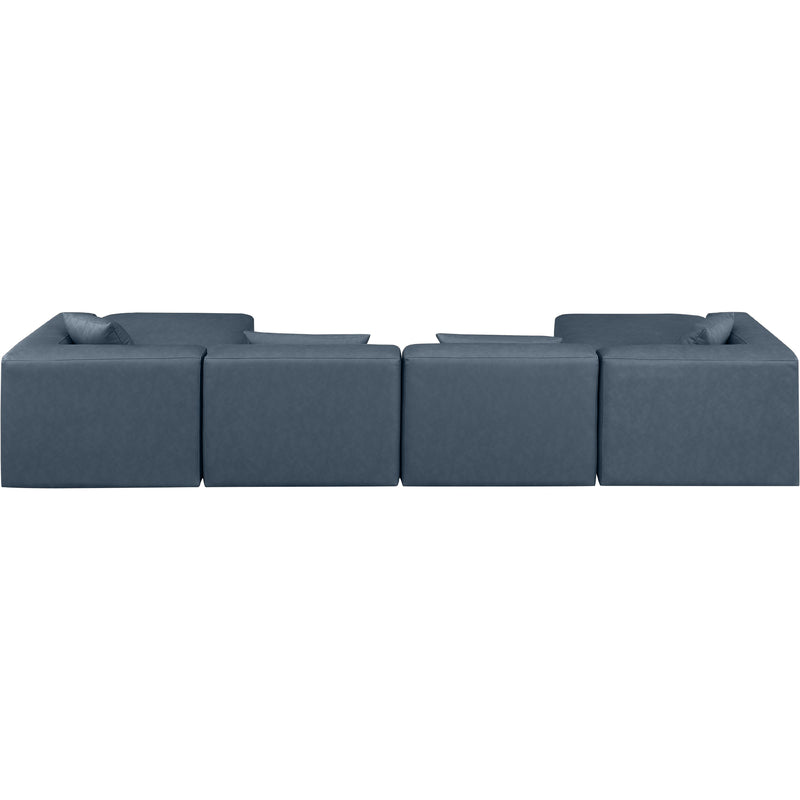 Diamond Modern Furniture Meridian Sectionals Stationary 668Navy-Sec6B IMAGE 3