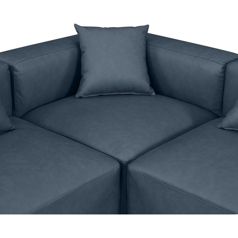 Diamond Modern Furniture Meridian Sectionals Stationary 668Navy-Sec8A IMAGE 7
