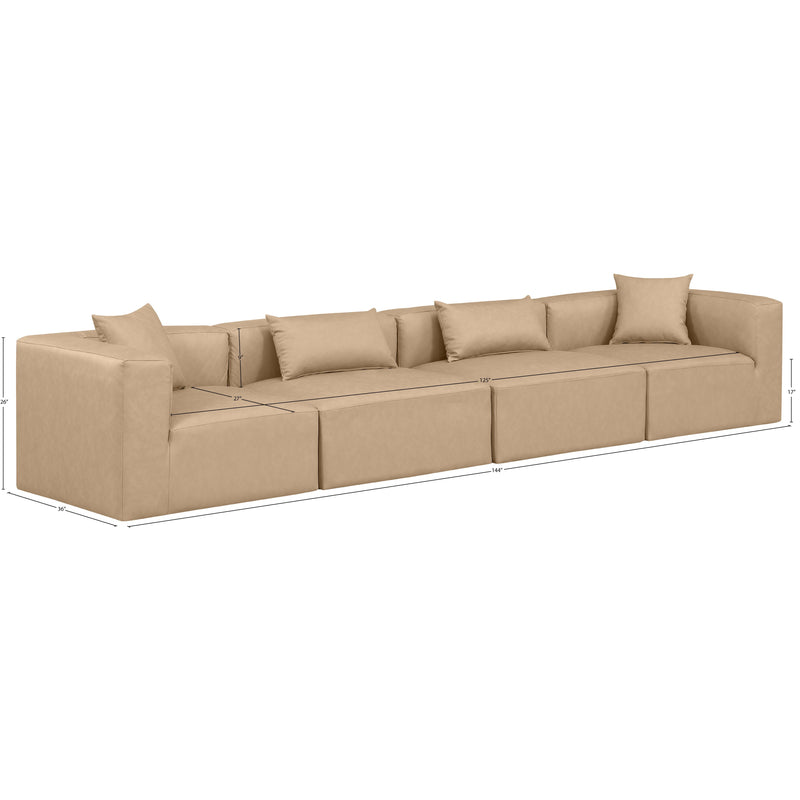 Diamond Modern Furniture Meridian Sofas Stationary 668Tan-S144B IMAGE 10