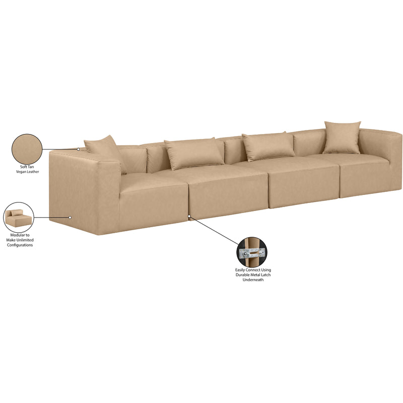 Diamond Modern Furniture Meridian Sofas Stationary 668Tan-S144B IMAGE 9