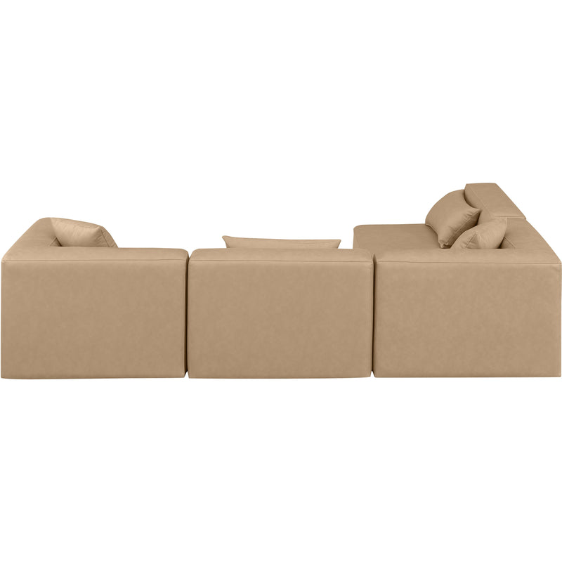 Diamond Modern Furniture Meridian Sectionals Stationary 668Tan-Sec4B IMAGE 3