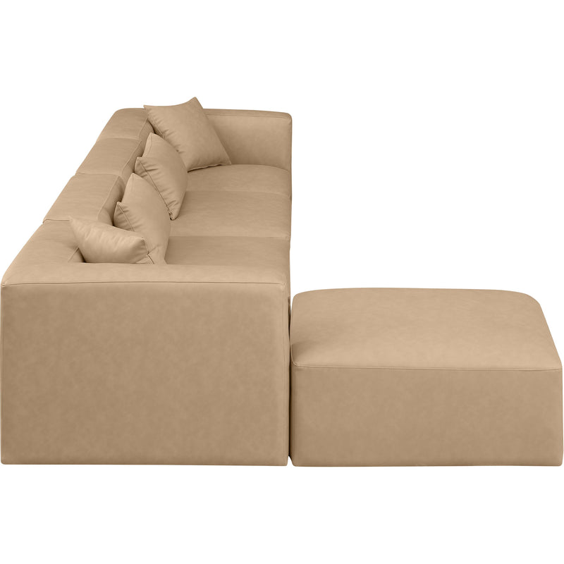 Diamond Modern Furniture Meridian Sectionals Stationary 668Tan-Sec5A IMAGE 5