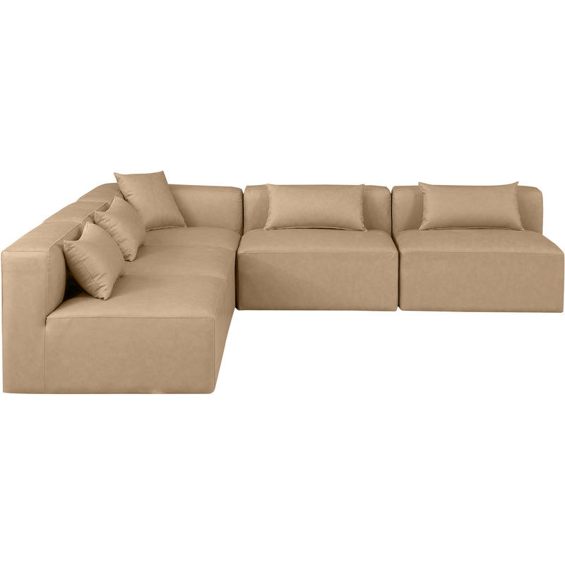 Diamond Modern Furniture Meridian Sectionals Stationary 668Tan-Sec5B IMAGE 4