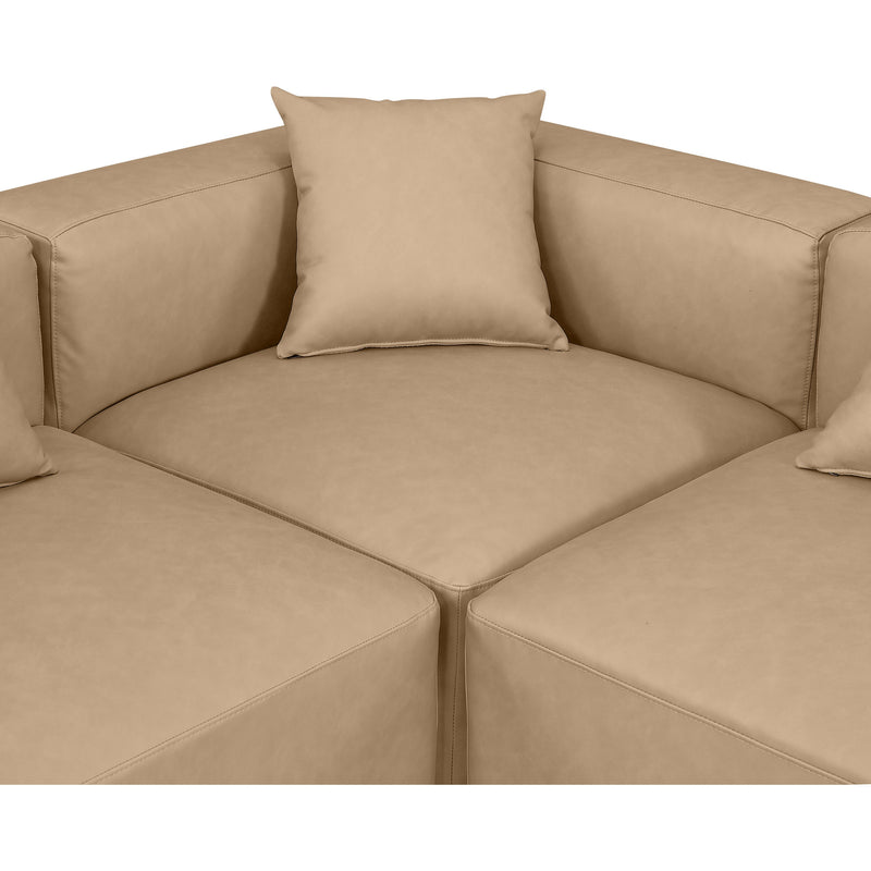 Diamond Modern Furniture Meridian Sectionals Stationary 668Tan-Sec5B IMAGE 6