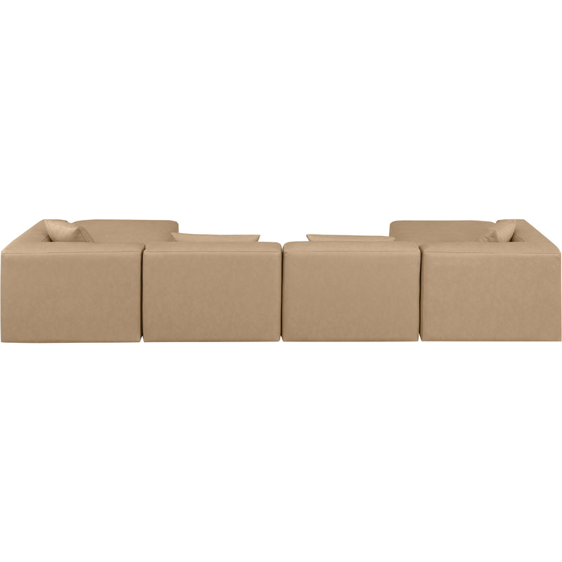 Diamond Modern Furniture Meridian Sectionals Stationary 668Tan-Sec6B IMAGE 3