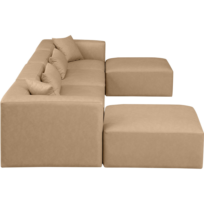 Diamond Modern Furniture Meridian Sectionals Stationary 668Tan-Sec6B IMAGE 5