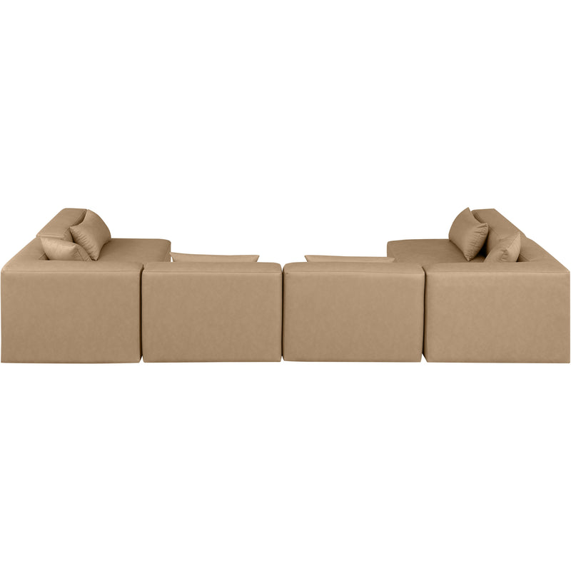 Diamond Modern Furniture Meridian Sectionals Stationary 668Tan-Sec6D IMAGE 3
