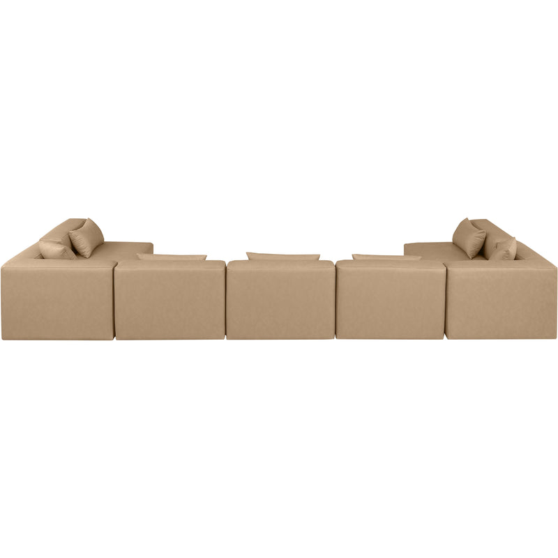 Diamond Modern Furniture Meridian Sectionals Stationary 668Tan-Sec7B IMAGE 3