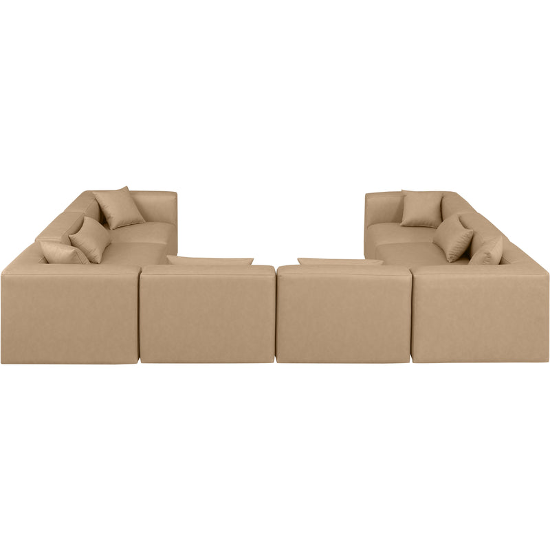 Diamond Modern Furniture Meridian Sectionals Stationary 668Tan-Sec8A IMAGE 3
