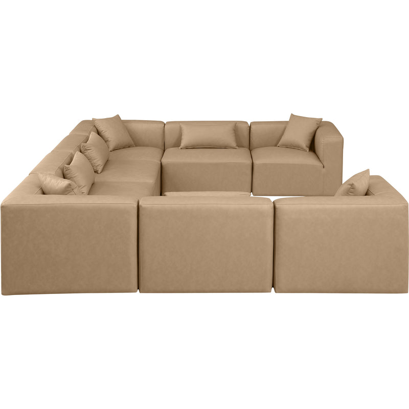 Diamond Modern Furniture Meridian Sectionals Stationary 668Tan-Sec8A IMAGE 5