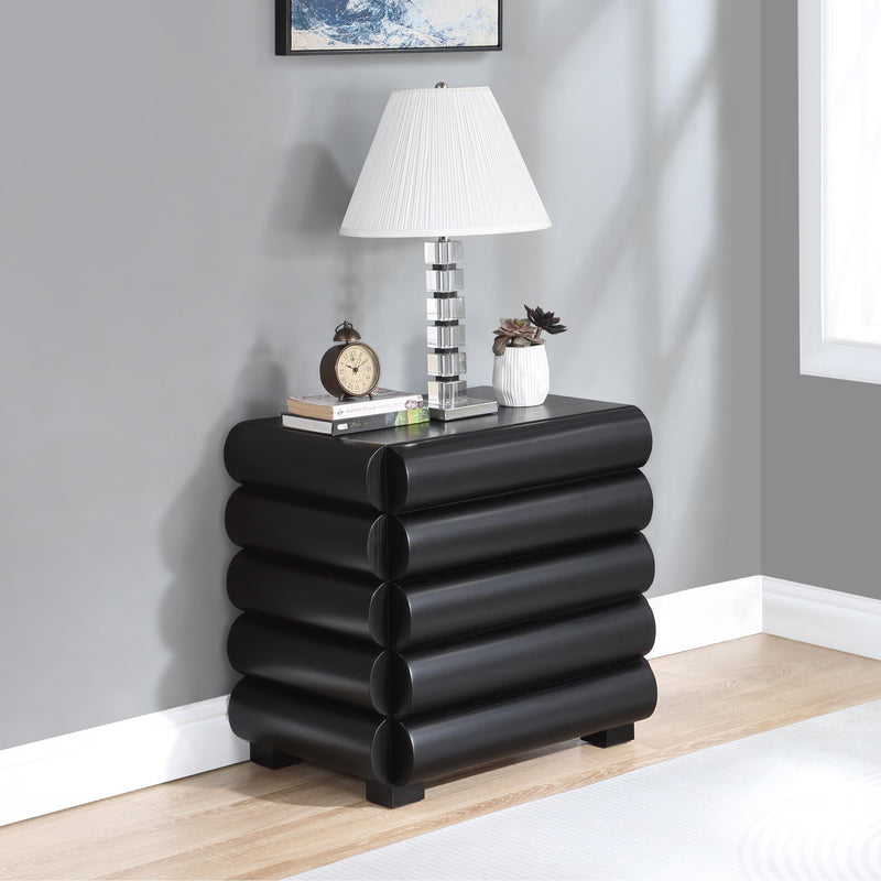 Diamond Modern Furniture Meridian Nightstands Nightstands 853Black-NS IMAGE 2