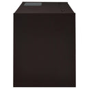 Halston 47-inch 2-drawer Office Desk with Cabinet Cappuccino