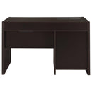 Halston 47-inch 2-drawer Office Desk with Cabinet Cappuccino