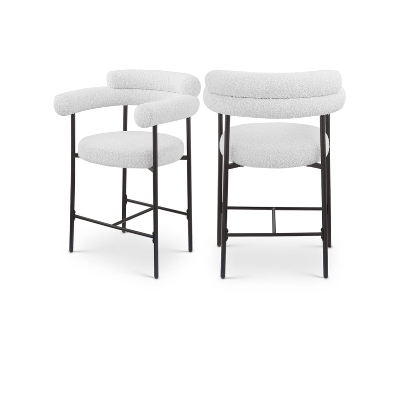 Diamond Modern Furniture Meridian Dining Seating Stools 986Cream-C IMAGE 1