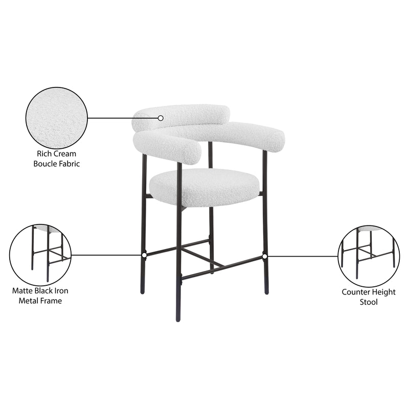 Diamond Modern Furniture Meridian Dining Seating Stools 986Cream-C IMAGE 9