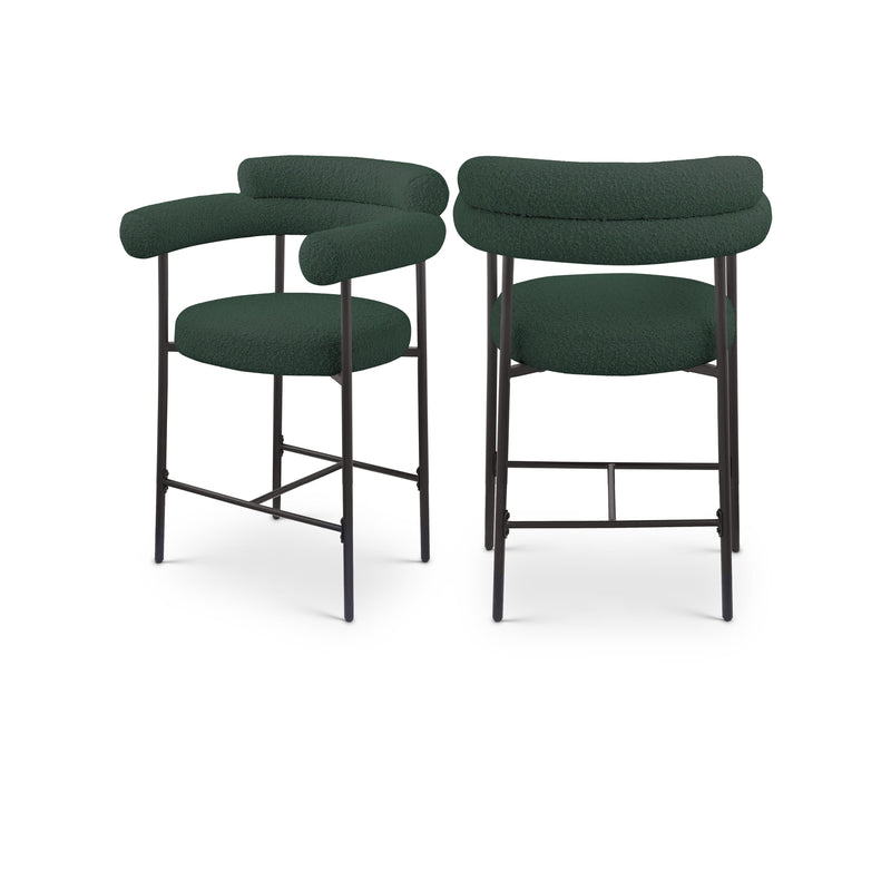 Diamond Modern Furniture Meridian Dining Seating Stools 986Green-C IMAGE 1