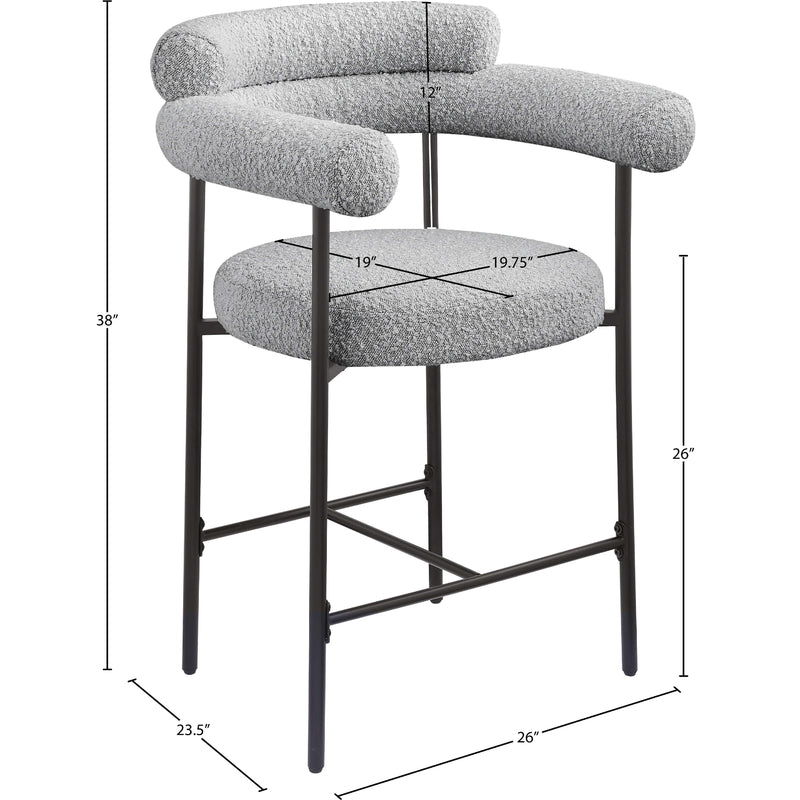 Diamond Modern Furniture Meridian Dining Seating Stools 986Grey-C IMAGE 10