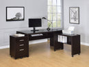 Skeena  Home Office Computer Desk Set Cappuccino