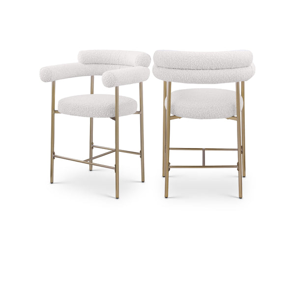 Diamond Modern Furniture Meridian Dining Seating Stools 993Cream-C IMAGE 1