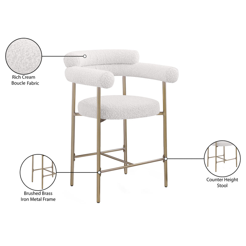 Diamond Modern Furniture Meridian Dining Seating Stools 993Cream-C IMAGE 9