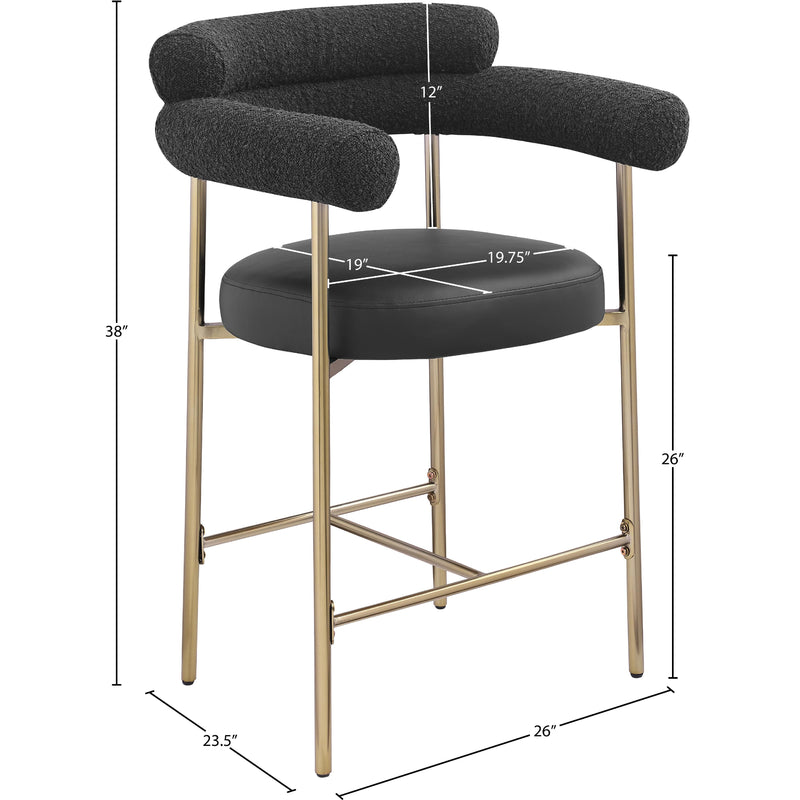 Diamond Modern Furniture Meridian Dining Seating Stools 994Black-C IMAGE 10