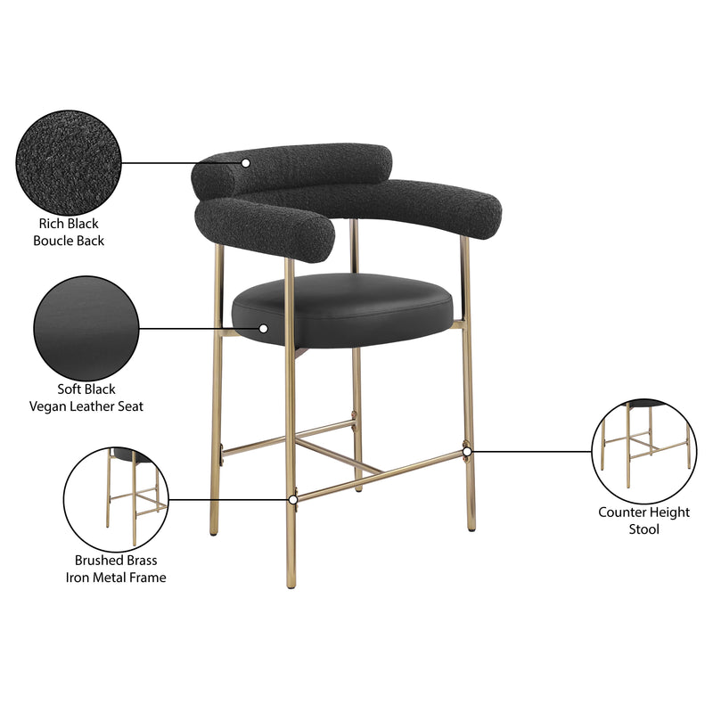 Diamond Modern Furniture Meridian Dining Seating Stools 994Black-C IMAGE 9