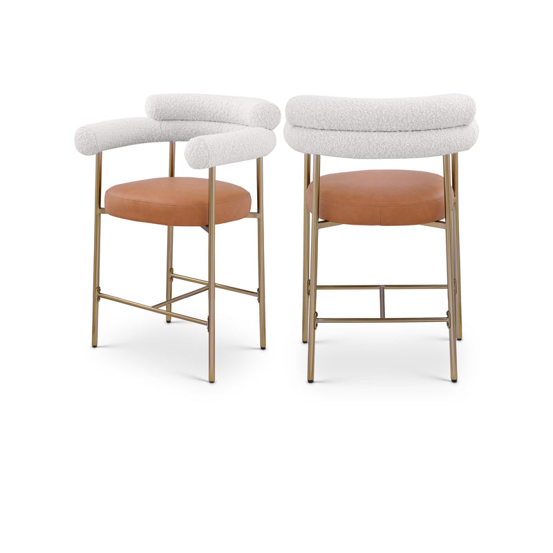 Diamond Modern Furniture Meridian Dining Seating Stools 994Cognac-C IMAGE 1