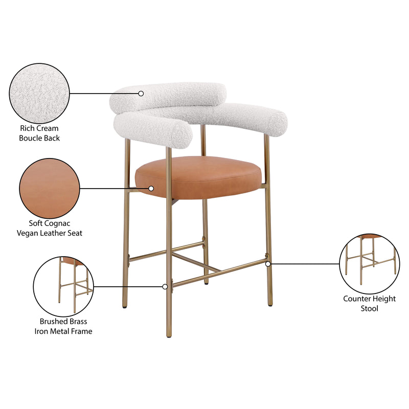 Diamond Modern Furniture Meridian Dining Seating Stools 994Cognac-C IMAGE 9