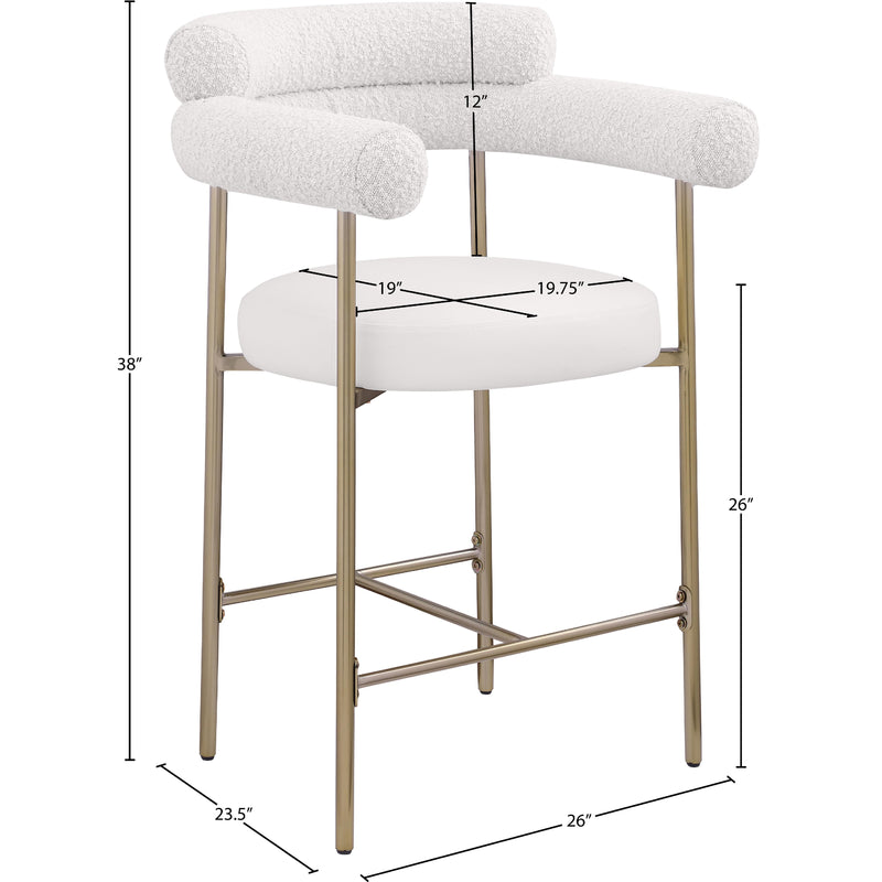 Diamond Modern Furniture Meridian Dining Seating Stools 994Cream-C IMAGE 10