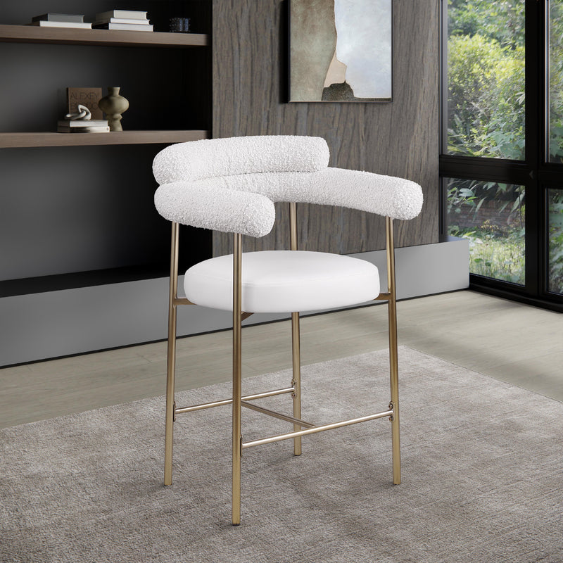 Diamond Modern Furniture Meridian Dining Seating Stools 994Cream-C IMAGE 8