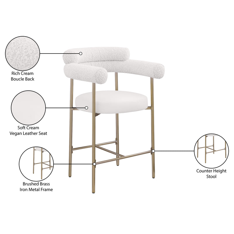 Diamond Modern Furniture Meridian Dining Seating Stools 994Cream-C IMAGE 9