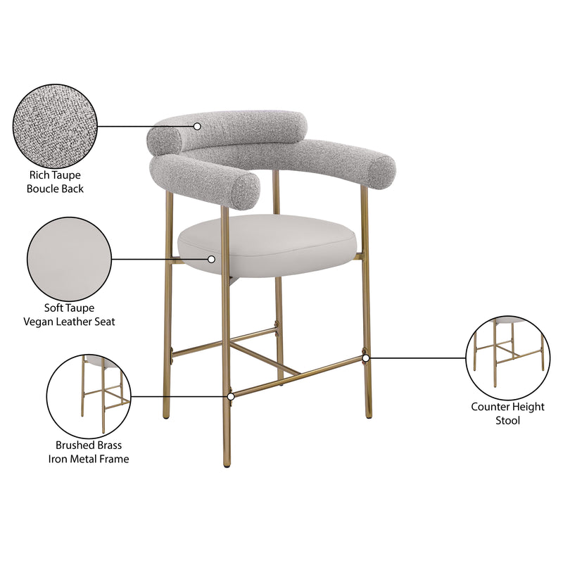 Diamond Modern Furniture Meridian Dining Seating Stools 994Taupe-C IMAGE 9