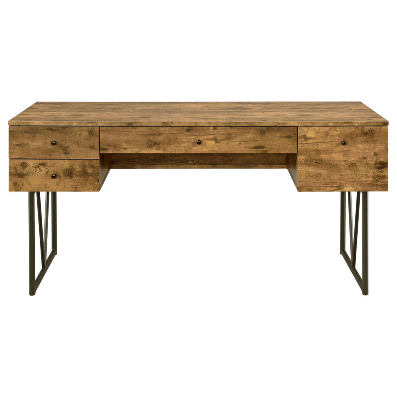 Analiese 63-inch 4-drawer Writing Desk Grey Driftwood
