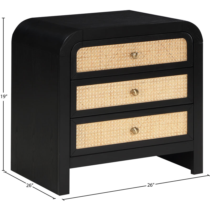 Diamond Modern Furniture Meridian Nightstands Nightstands SienaBlack-NS IMAGE 10