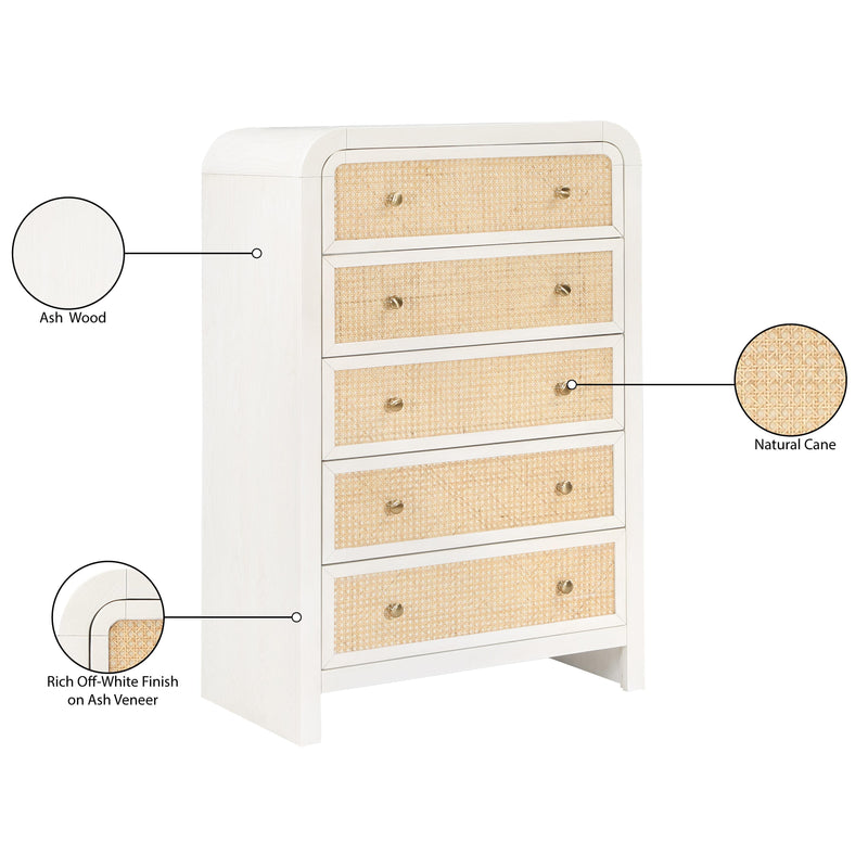 Diamond Modern Furniture Meridian Chests Chests SienaWhite-CH IMAGE 9