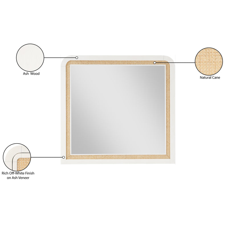 Diamond Modern Furniture Meridian Dresser Mirrors Dresser Mirrors SienaWhite-M IMAGE 5