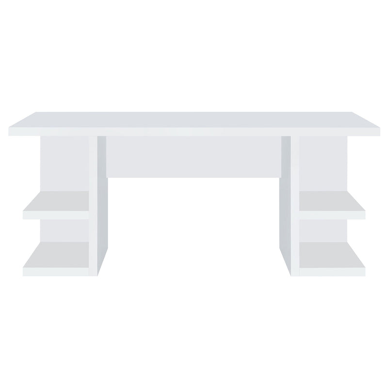 Alice 71-inch 4-shelf Engineered Wood Writing Desk White