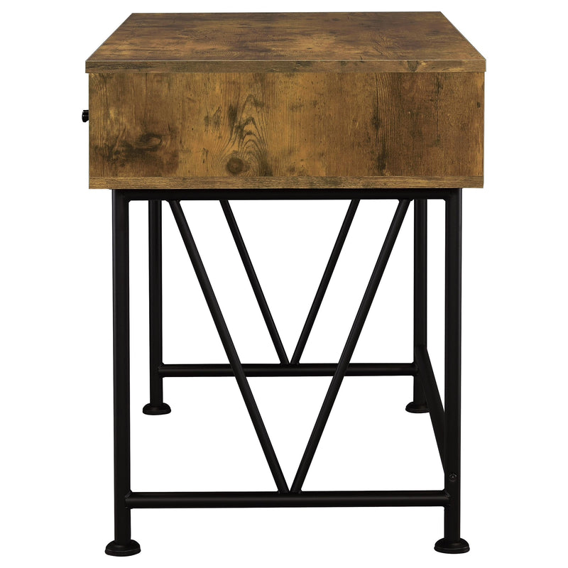 Analiese  Computer Desk Bookcase Set Rustic Nutmeg