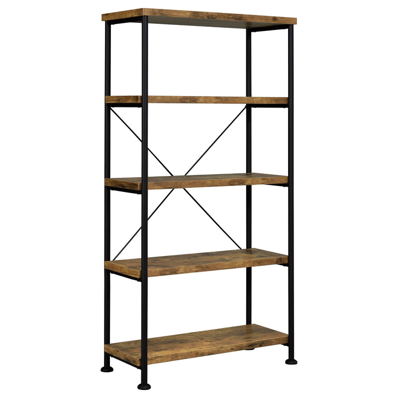 Analiese  Computer Desk Bookcase Set Rustic Nutmeg