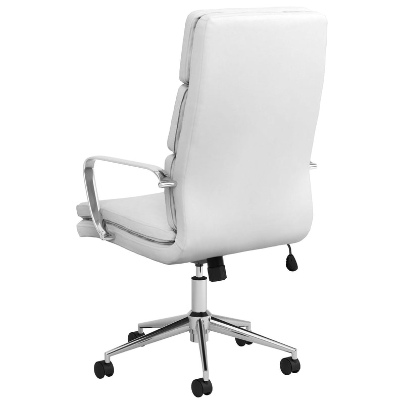 Ximena Upholstered Adjustable High Back Office Chair Black