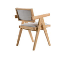 Modrest Fern - Modern Natural and Beige Dining Chair Set of 2