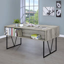 Analiese 63-inch 4-drawer Writing Desk Grey Driftwood
