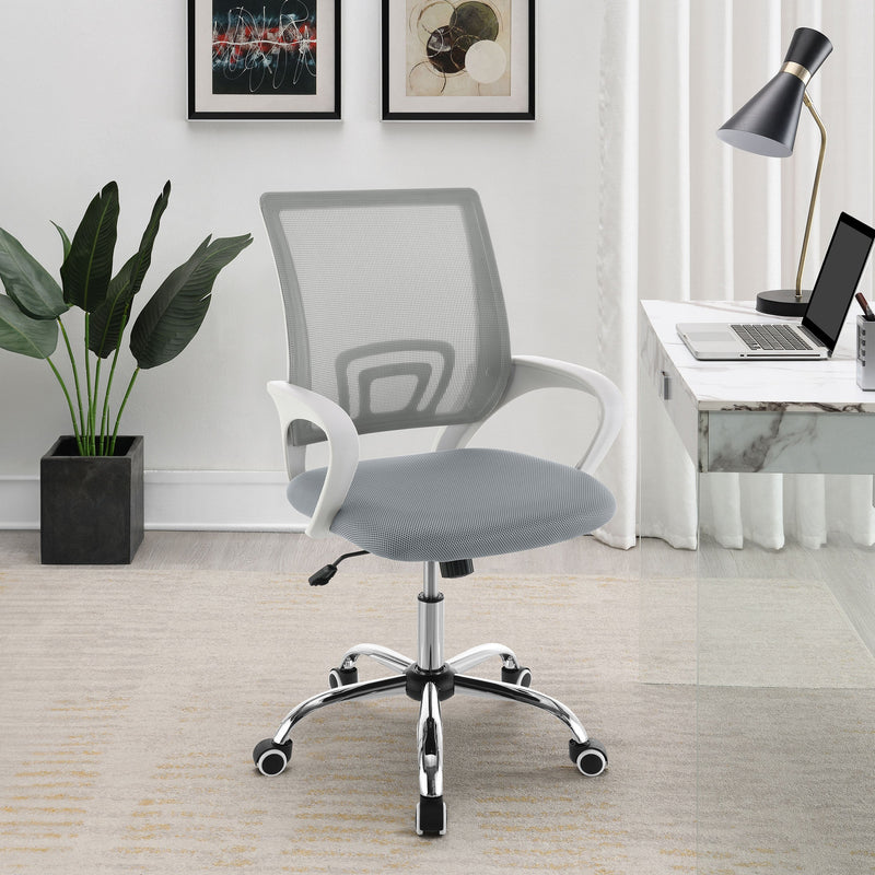 Felton Upholstered Adjustable Home Office Desk Chair Black
