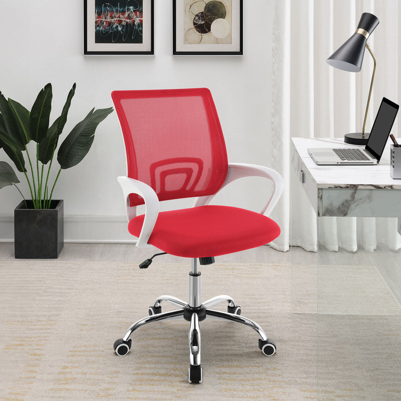 Felton Upholstered Adjustable Home Office Desk Chair Black