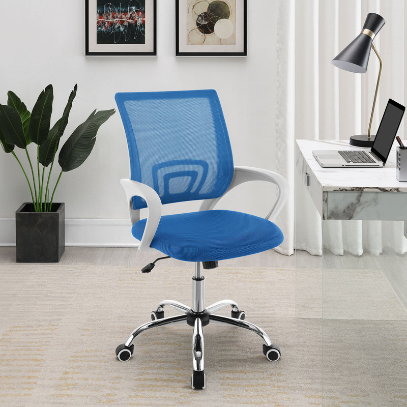 Felton Upholstered Adjustable Home Office Desk Chair Black